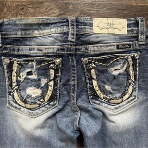 Miss Me Blue Designer Jeans with Embellished Back